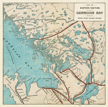 Eastern Section of Georgian Bay - Grand Trunk Railway Map from 1903