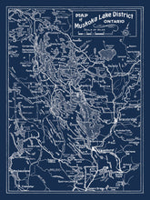 Ontario Motor League - Map of Muskoka Lakes District
