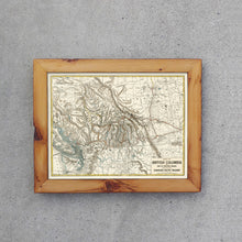 British Columbia - 1893 Canadian Pacific Railway Map