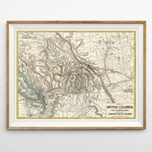 British Columbia - 1893 Canadian Pacific Railway Map