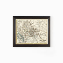 British Columbia - 1893 Canadian Pacific Railway Map