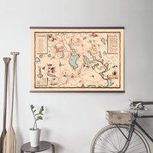 Trails of Limberlost Lodge Map from 1939