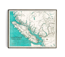 Vancouver Island & Adjacent Mainland Map