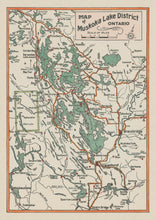 Ontario Motor League - Map of Muskoka Lakes District