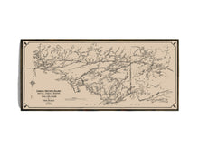 Quetico Forest Region & Rainy Lake Reserve Map - 1919 Canadian Northern Railway Map