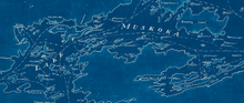 Muskoka Lakes Map - 1948 Motor Boat Guide