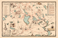Trails of Limberlost Lodge Map from 1939