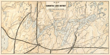 Kawartha Lakes Region - Grand Trunk Railway Map from 1908