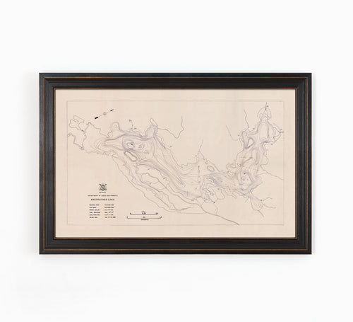 Anstruther Lake - Bathymetry Map - North Kawartha