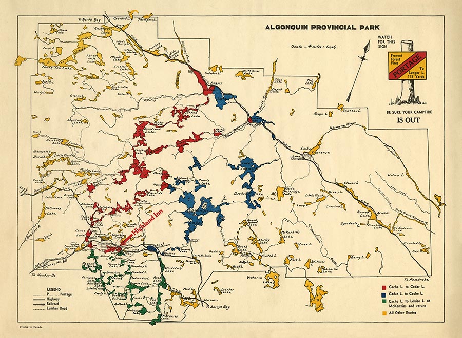 Algonquin - Highland Inn Map