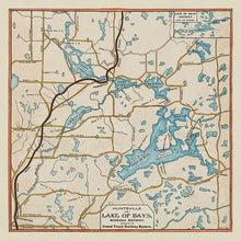 Lake of Bays - Grand Trunk Railway Map from 1903