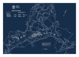 Lake of Bays Bathymetric Map