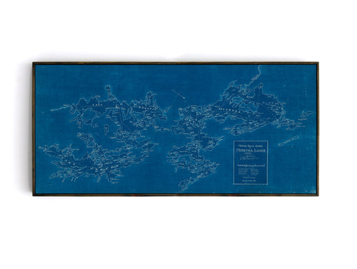 Muskoka Lakes Map - 1948 Motor Boat Guide