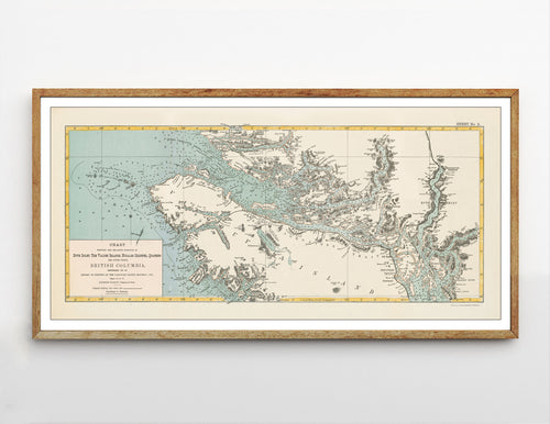North Vancouver Island - 1870 map by Sir Sandford Fleming