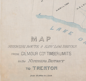 Log Drive Route Map - 1894