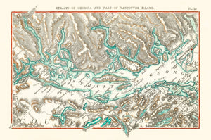 Map of the Strait of Georgia and Vancouver Island
