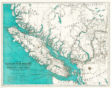 Vancouver Island & Adjacent Mainland Map