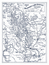 Ontario Motor League - Map of Muskoka Lakes District