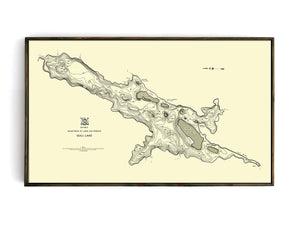 Gull Lake - Bathymetry Map - Haliburton Highlands