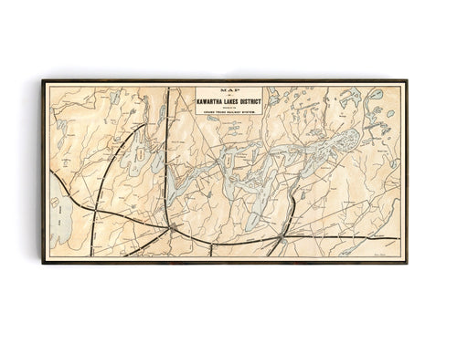 Kawartha Lakes Map Notecards — Jaxx & Marbles